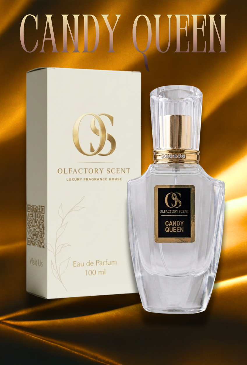 زجاجة عطر candy queen من Olfactory Scent — تصميم أنثوي بلون الوردي السكري