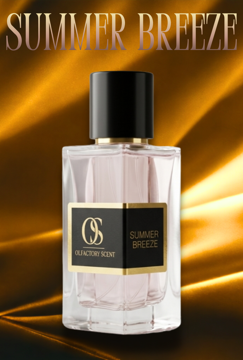 زجاجة عطر summer breeze من Olfactory Scent — تصميم منعش بلون السماوي